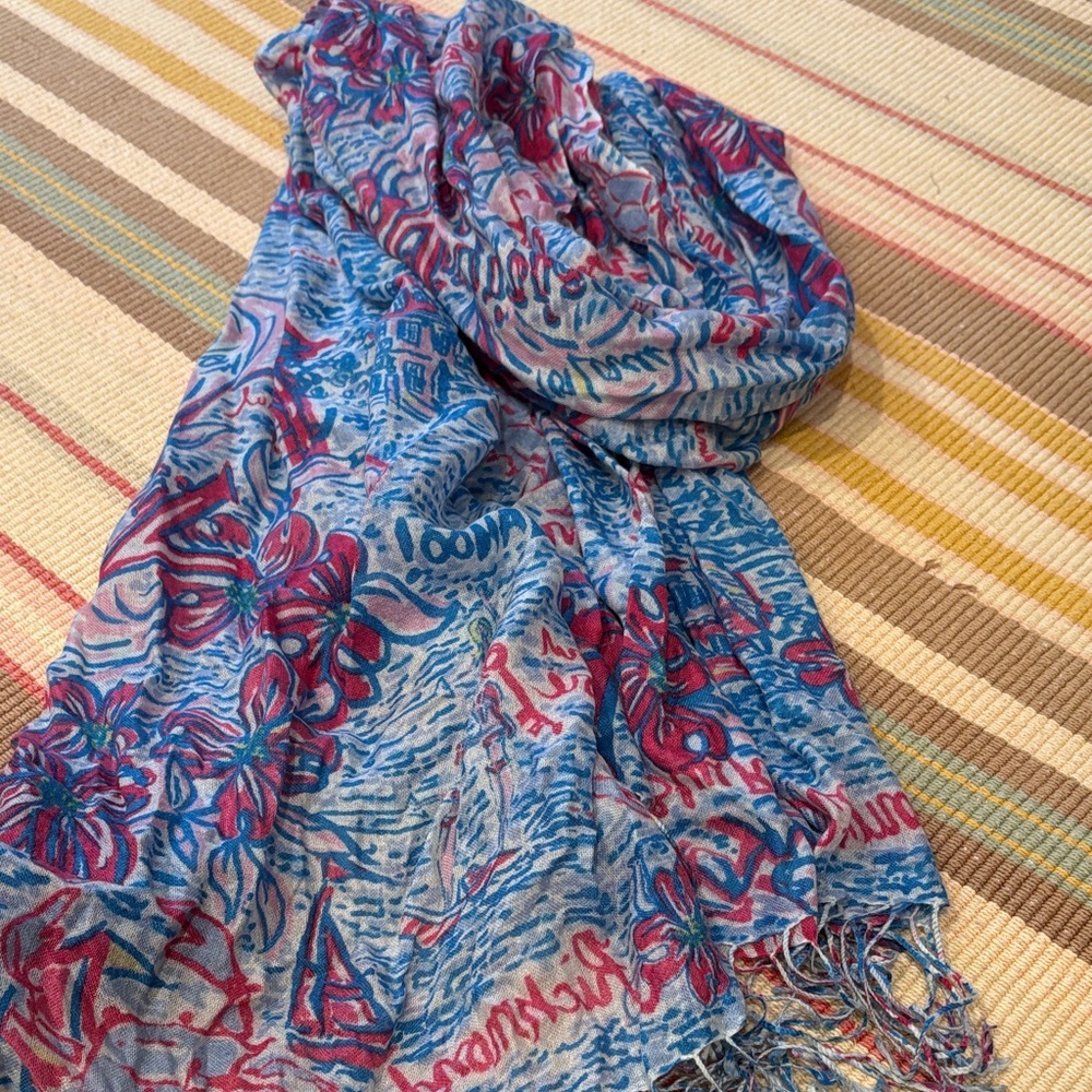 Lilly Pulitzer Virginia Silk and Cashmere Scarf